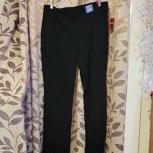 Avenue Classic Black Flare Pants